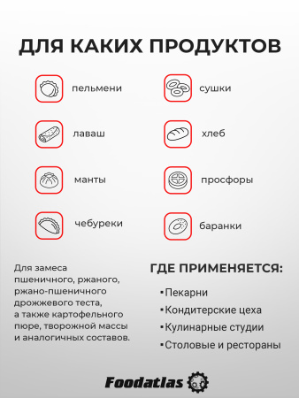 Машина тестомесильная HDM(H)-50 Foodatlas (380V)
