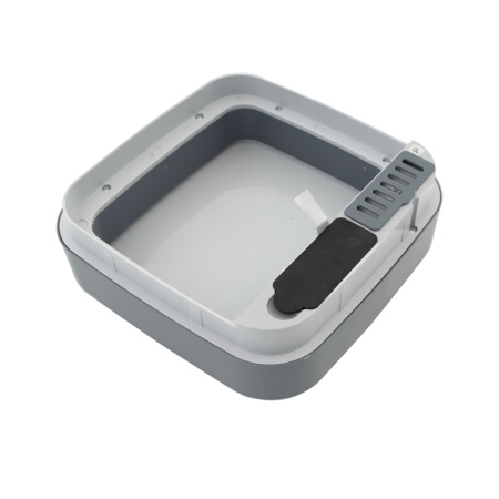 Ведро для мусора сенсорное, квадрат, Foodatlas JAH-6811, 8 л (серый)